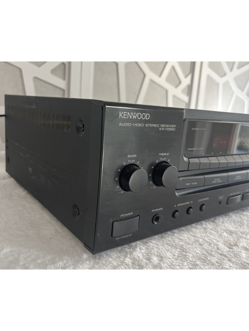 KENWOOD KR-V5560 Audio Video Stereo Receiver Dolby Pro Logic Phono Input Tested